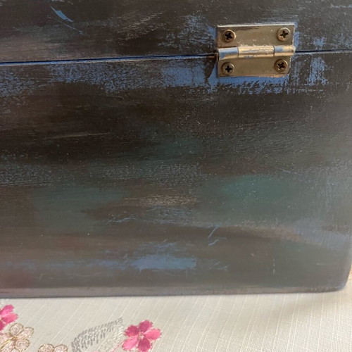 Handmade wooden storage box like new, vintage shabby chic