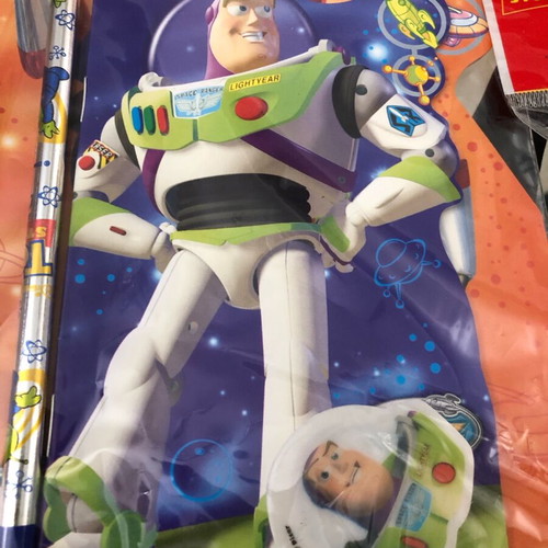 Toy Story 2 Buzz school set with 2 small notebooks, pencil, ruler, eraser, sharpener new Disney Pixar