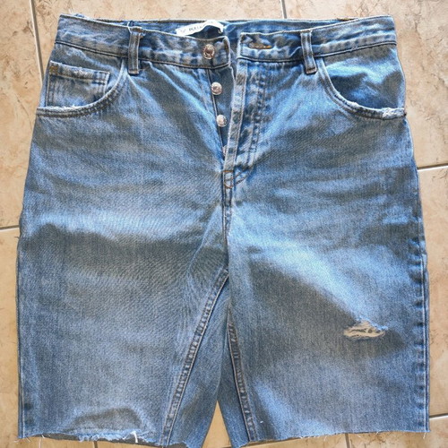 Pull & Bear denim bermuda size M 38 10 blue like new