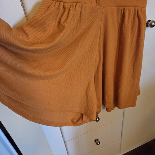 Funky Buddha Mustard Ribbed One-Piece Small Like New