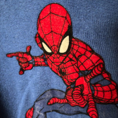 Spider-Man Sweater Lc Waikiki like new, size 4-5, blue and red