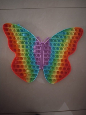 Pop it Bubble Fidget Sensory Toys For Kids Rainbow colours Super Γίγας ΠΕΤΑΛΟΥΔΑ 40*30cm