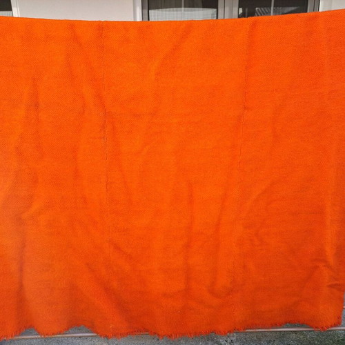 Handmade wool flokati rug used 2.40×1.80
