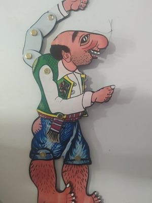 Karagiozis wooden figure like new