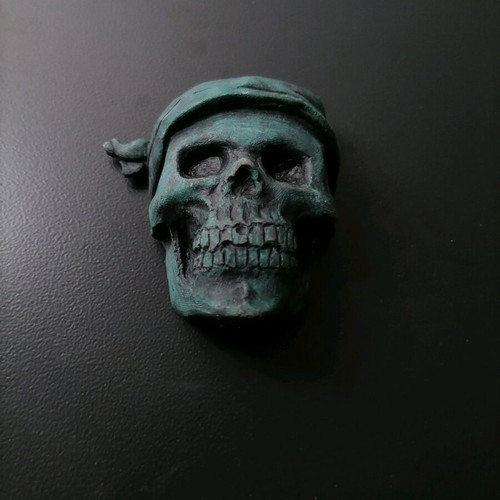 Handmade pirate magnets new, made of plaster and acrylics