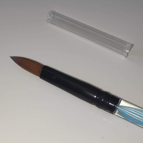 Acrylic building brush No 7 blue new