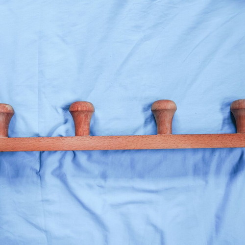 Wooden wall hanger used for clothes or towels