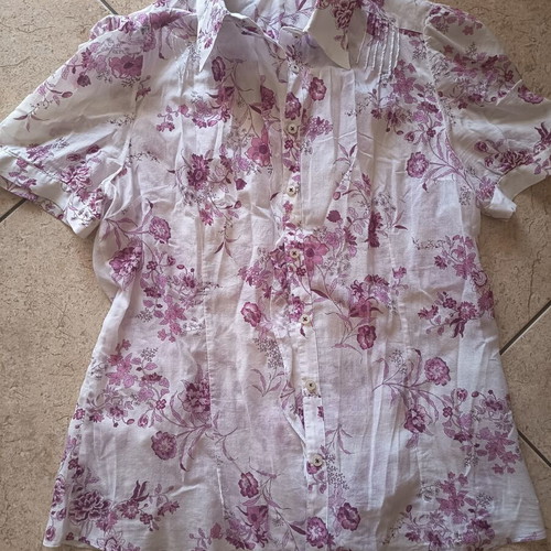 Women's summer shirt, pink, size S