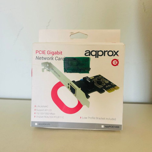 Aqprox PCIE Gigabit Network Card like new, full box