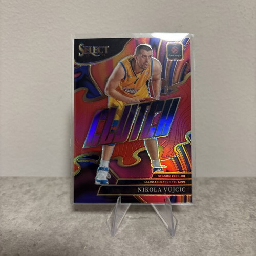 2025-26 Panini Select Euroleague Nikola Vujcic Clutch Red /99 card