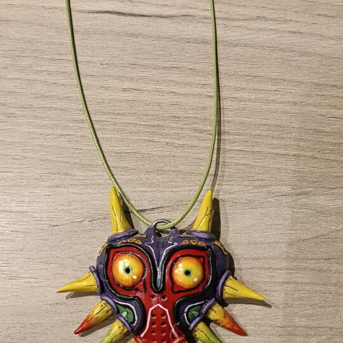 Majora's Mask pendant new handmade with clay and hand-painted
