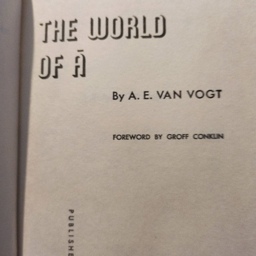 The World Of A book in good condition