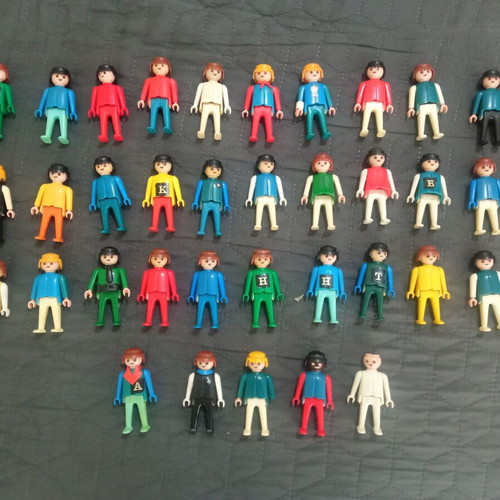 Playmobil φιγούρες δεκαετίας '80 και αξεσουάρ θησαυρού