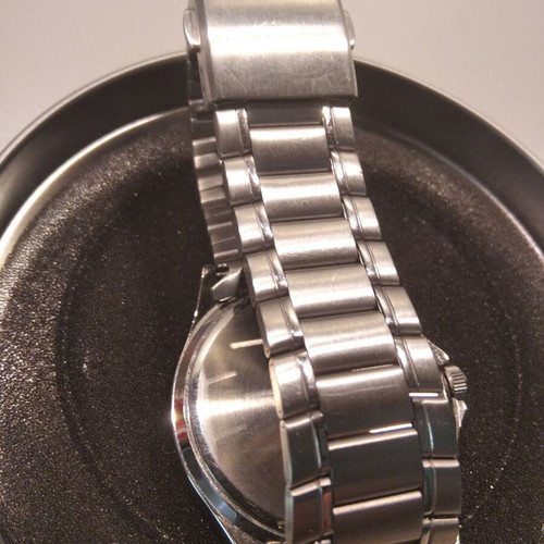 Casio Quartz Watch with Day Date, New, Black and Silver
