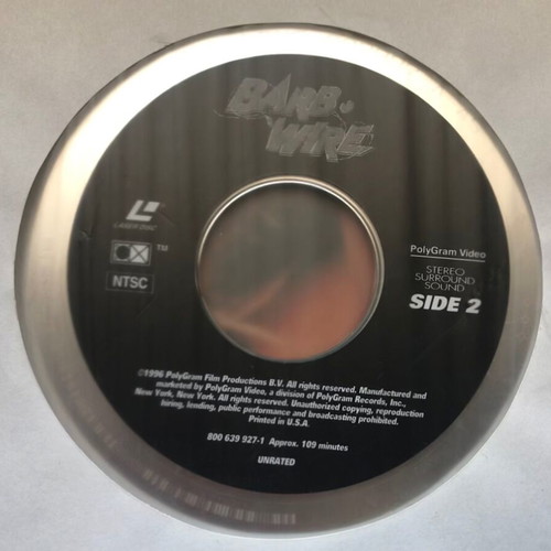 Laserdisc Barb - Wire with Pamela Anderson Lee like new