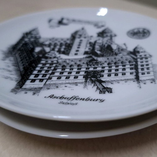 Vintage Kaiser porcelain coasters new, 10cm diameter