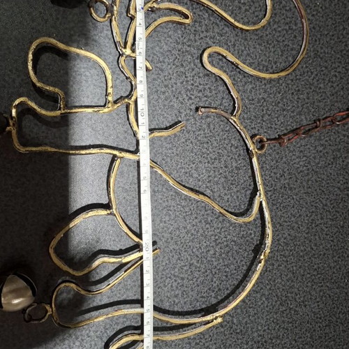 Handmade Metal Wall Decor Elephant Wind Chime used