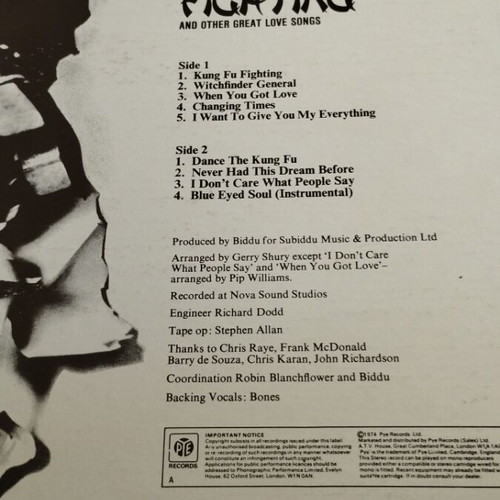 Carl Douglas Kung Fu Fighting LP album like new, R&B Soul