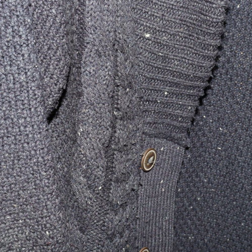 Funky Buddha men's knitted cardigan navy