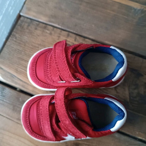 Falcotto baby red leather shoes new, size 18