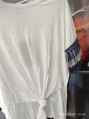Blouse Please new, beige and blue, size L
