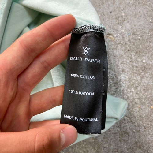 Daily Paper T-shirt Big Logo, size S, mint green