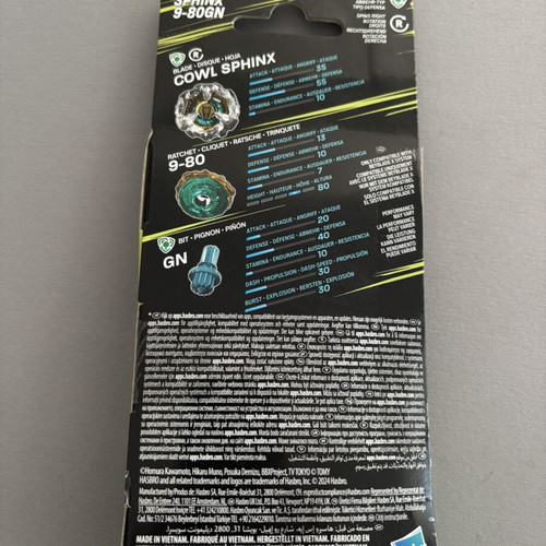 Beyblade X Cowl Sphinx 9-80GN new, sealed