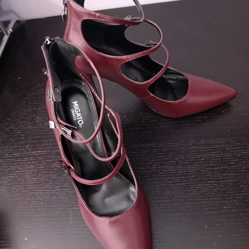 Migato pumps new, burgundy, size 41