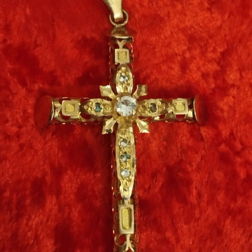 Gold cross Apefthon like new, old large 1960