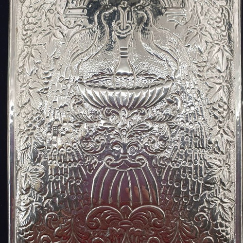 Velvet jewelry box with 925 silver and mirror