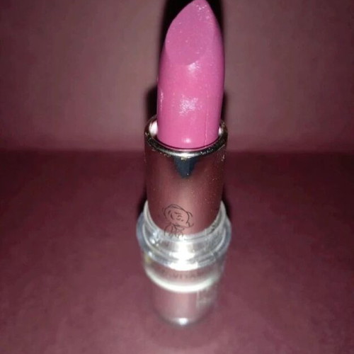 Purple lipstick shiny new with subtle glitter