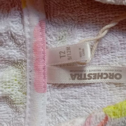 Orchestra poncho towel 9-12 months