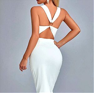 Λευκό σικάτο φόρεμα Bella Barnett new με το καρτελάκι