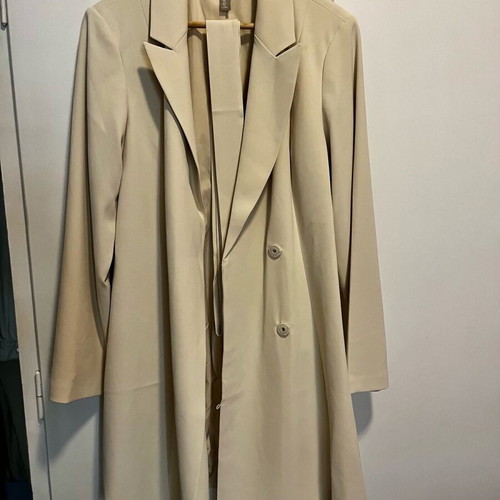 ZARA blazer dress off-white/beige size L new