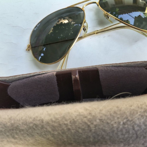 Ray-Ban Aviator Classic RB3025 sunglasses like new, green G-15 lenses