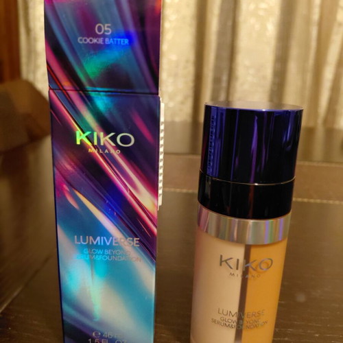 Kiko Milano Lumiverse Glow Beyond Serum & Foundation 05 Cookie Batter new