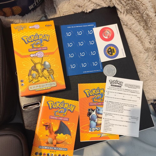Expedition Base Set Theme Deck Echo Pokemon boxed full with mint cards and brochures-coin like new