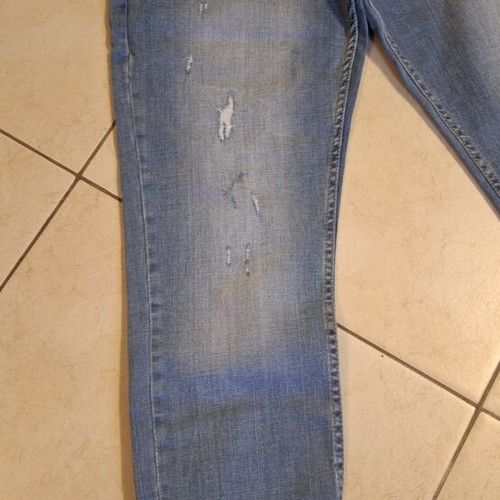 Jeans like new, soft with elastic cuffs