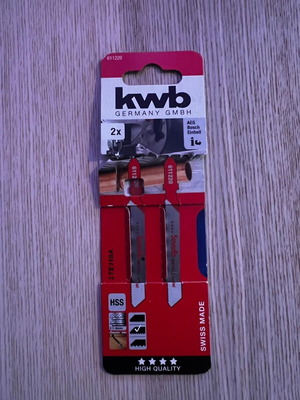 KWB 611220 HSS T118A jigsaw blades for metal, 2 pieces, new