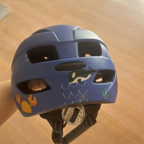 Children's helmet with rear light new