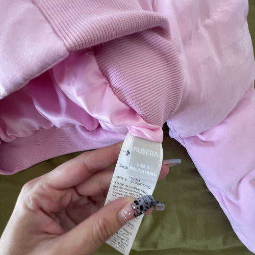 Pink winter padded jacket, size small