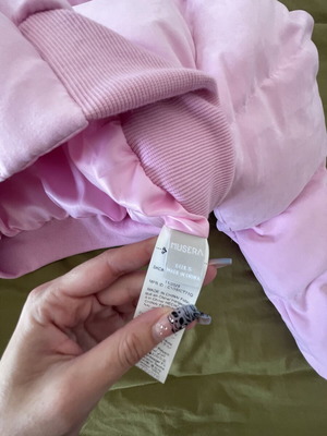 Pink winter padded jacket, size small