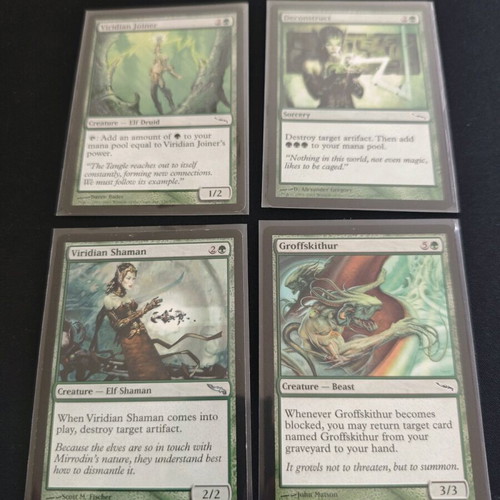 MTG Mirrodin 2003 Magic the Gathering uncommon cards used, 12 pcs