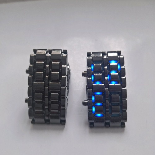 Men's metal watches used, set of 2, 21 cm strap length