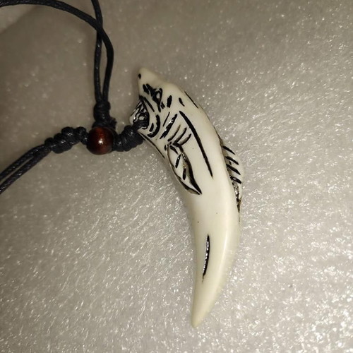 Shark Tooth Pendant with Adjustable Cord like new