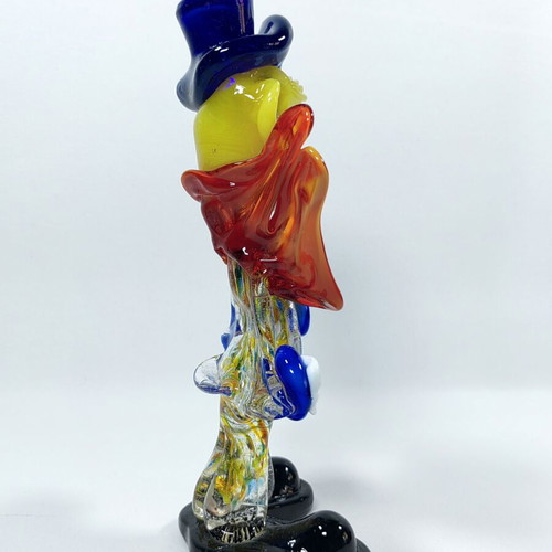 Murano Venetian Art Glass Clown Figurine 21cm H. like new