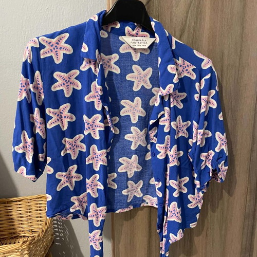 Compania Fantastica shirt with starfish pattern size M like new