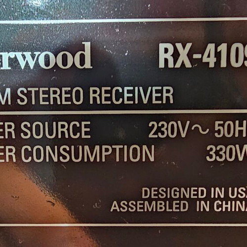 Sherwood R-X 4109 RDS stereo receiver like new