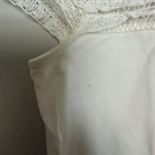 H&M lace blouse size M used, white