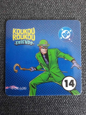 Koukouroukou DC #14 αυτοκόλλητο Riddler